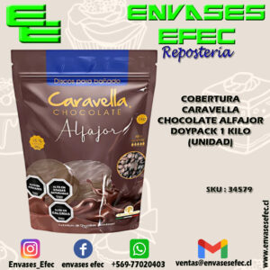 COBERTURA CARAVELLA CHOCOLATE ALFAJOR DOYPACK 1 KILO (UNIDAD)
