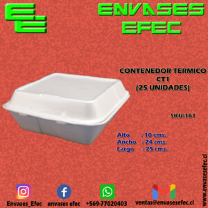 CONTENEDOR TERMICO CT1 (25 UNIDADES)