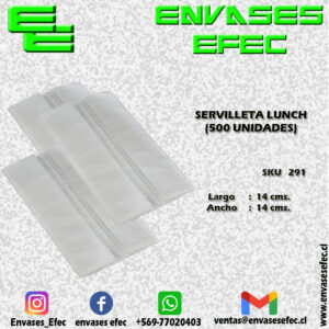 SERVILLETA LUNCH (500 UNIDADES)