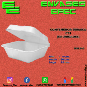 CONTENEDOR TERMICO CT3 (50 UNIDADES)