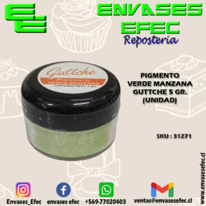 PIGMENTO VERDE MANZANA GUTTCHE 5 GR. (UNIDAD)