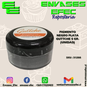 PIGMENTO NEGRO PLATA GUTTCHE 5 GR. (UNIDAD)