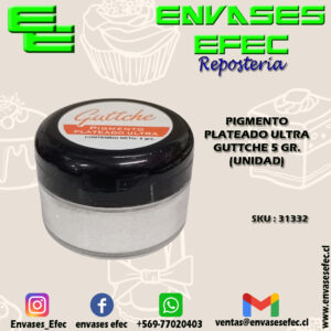 PIGMENTO PLATEADO ULTRA GUTTCHE 5 GR. (UNIDAD)