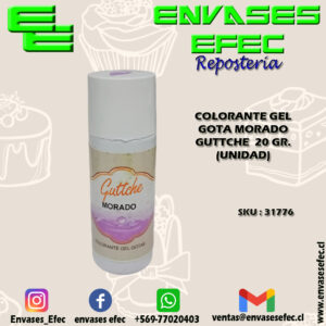 COLORANTE GEL GOTA MORADO GUTTCHE  20 GR. (UNIDAD)
