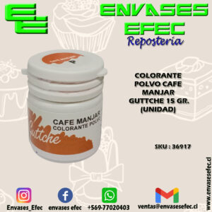 COLORANTE POLVO CAFE MANJAR GUTTCHE 15 GR. (UNIDAD)
