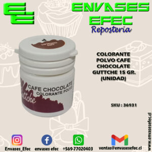 COLORANTE POLVO CAFE CHOCOLATE GUTTCHE 15 GR. (UNIDAD)