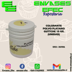 COLORANTE POLVO PLATANO GUTTCHE 15 GR. (UNIDAD)