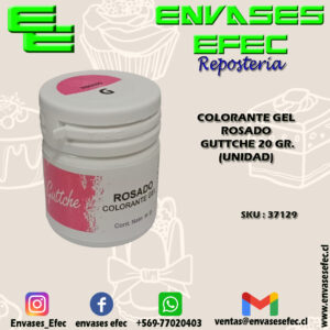 COLORANTE GEL ROSADO GUTTCHE 20 GR. (UNIDAD)