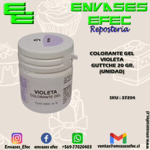COLORANTE GEL VIOLETA GUTTCHE 20 GR. (UNIDAD)
