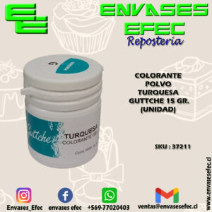COLORANTE GEL TURQUESA GUTTCHE 20 GR. (UNIDAD)