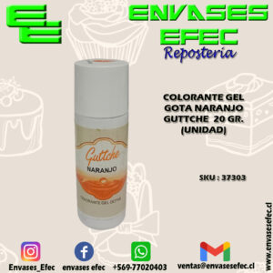COLORANTE GEL GOTA NARANJA GUTTCHE  20 GR. (UNIDAD)