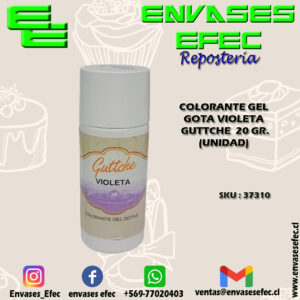 COLORANTE GEL GOTA VIOLETA GUTTCHE  20 GR. (UNIDAD)