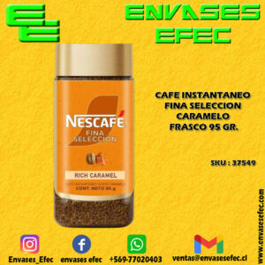 CAFE INSTANTANEO FINA SELECCION CARAMELO FRASCO 95 GR.