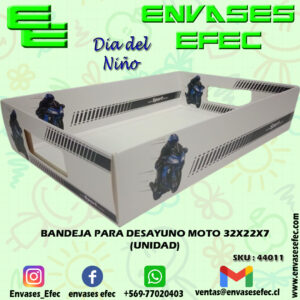 BANDEJA PARA DESAYUNO MOTO 32X22X7 (UNIDAD)