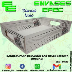 BANDEJA PARA DESAYUNO CAR TRACK 32X22X7 (UNIDAD)