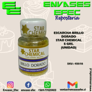 ESCARCHA BRILLO DORADO STAR CHEMICAL 5 GRS. (UNIDAD)
