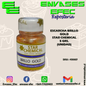 ESCARCHA BRILLO GOLD STAR CHEMICAL 5 GRS. (UNIDAD)