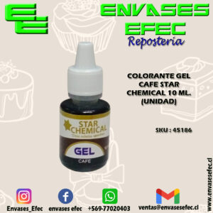 COLORANTE GEL CAFE STAR CHEMICAL 10 ML. (UNIDAD)