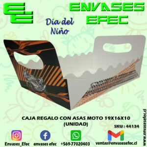 CAJA REGALO CON ASAS MOTO 19X16X10 (UNIDAD)